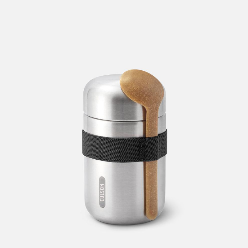 Insulated Stainless Steel Food Flask with Spoon