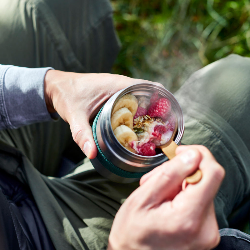 Insulated Stainless Steel Food Flask with Spoon