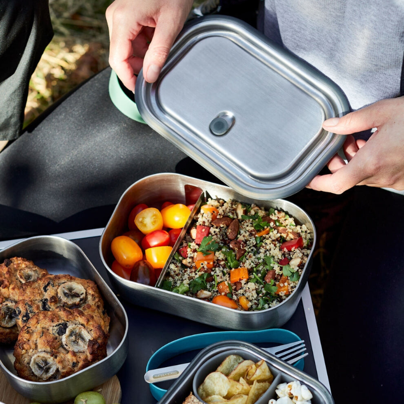 Leakproof Stainless Steel Lunch Box with Divider