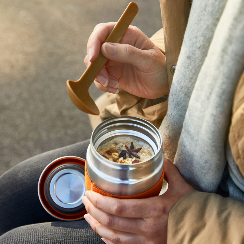 Insulated Stainless Steel Food Flask with Spoon