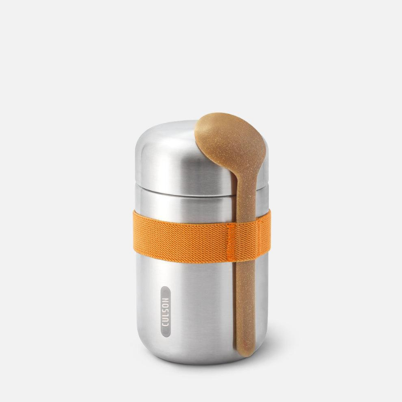 Insulated Stainless Steel Food Flask with Spoon