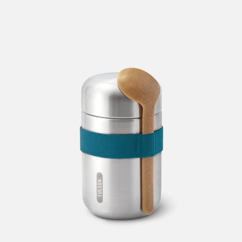 Insulated Stainless Steel Food Flask with Spoon